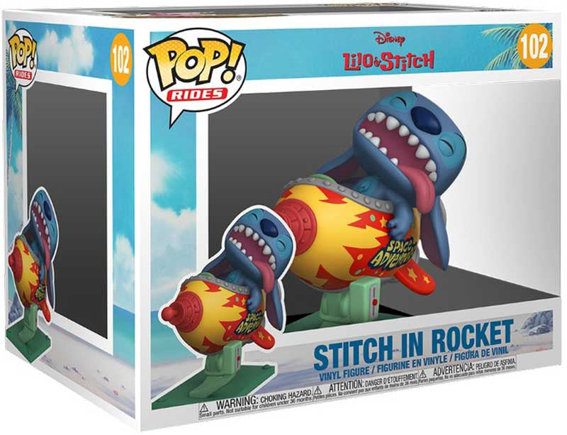 Funko Pop Rides: Stitch on Rocket – Lilo & Stitch Collectible Figure