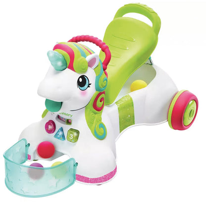 Infantino 3-in-1 Sit, Walk & Ride Unicorn, Toddler, Baby, Infant Indoor Outdoor toy Musical