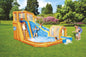 Bestway H2OGO! Constant Air Hurricane Tunnel Blast Water Slide, Climbing Wall, Pool